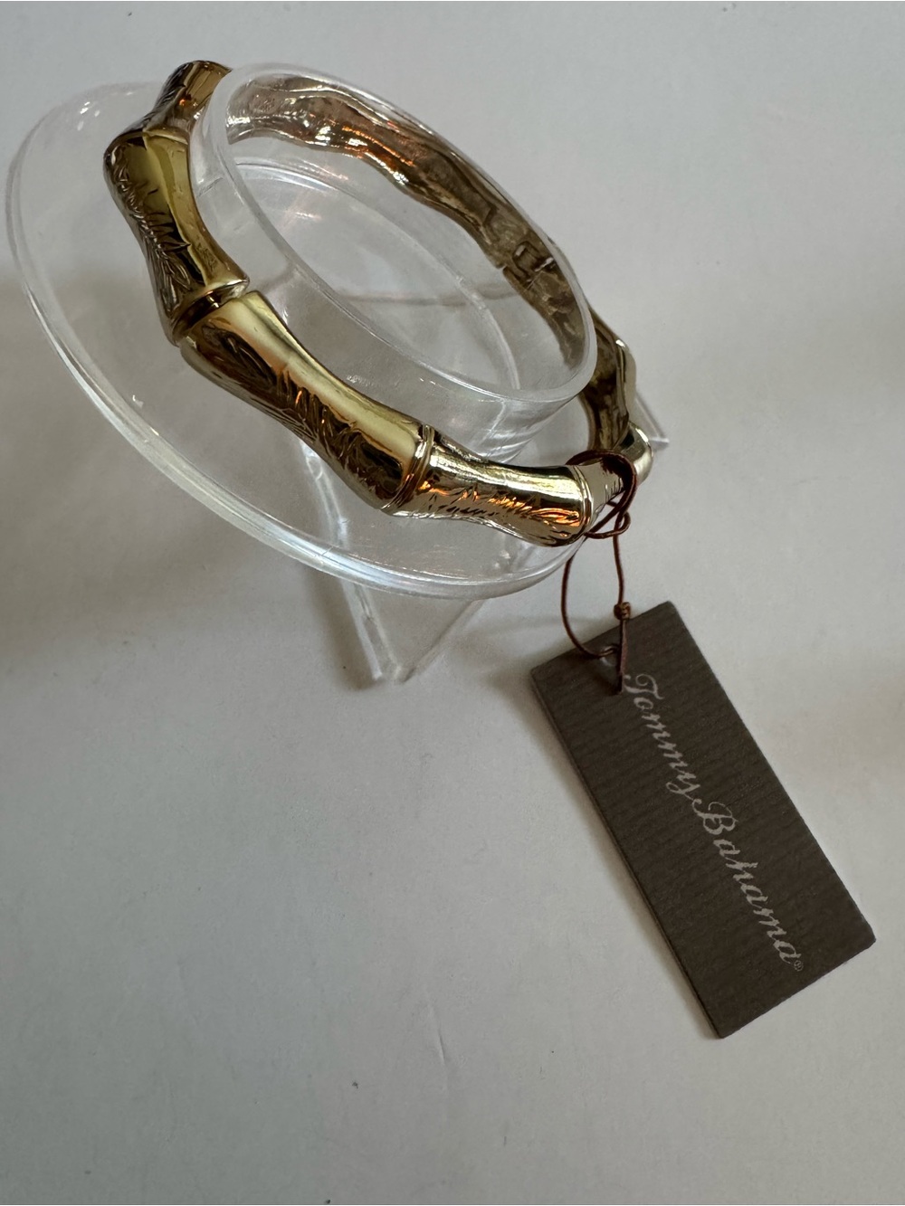 Tommy Bahama Gold Bamboo-Style Bangle Bracelet